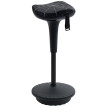 Tabouret de bureau Vilier ergonomique pivotant réglable noir