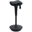 Tabouret de bureau Vilier ergonomique pivotant réglable noir