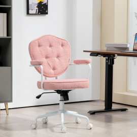 Talenes Chaise de bureau élégante réglable rose