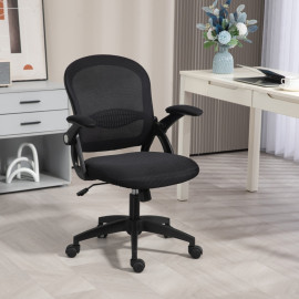 Chaise de Bureau Talinis Ergonomique Maille Réglable Noir