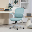 Montorac Chaise de Bureau Ergonomique Maille Réglable Bleu