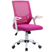 Hareo Chaise de Bureau Ergonomique Pivotante Réglable Rose