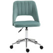Chaise de bureau Melerum pivotante réglable en hauteur velours vert