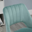 Chaise de bureau Melerum pivotante réglable en hauteur velours vert