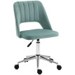 Chaise de bureau Melerum pivotante réglable en hauteur velours vert