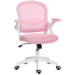 Chaise de Bureau Saliays Ergonomique Réglable Maille Rose
