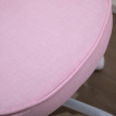 Chaise pivotante Montes cœur réglable en hauteur tissu rose