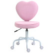 Chaise pivotante Montes cœur réglable en hauteur tissu rose
