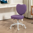 Zelas Chaise de bureau cœur réglable à roulettes violet