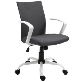 Chaise de bureau Perrivik ergonomique pivotante réglable gris foncé
