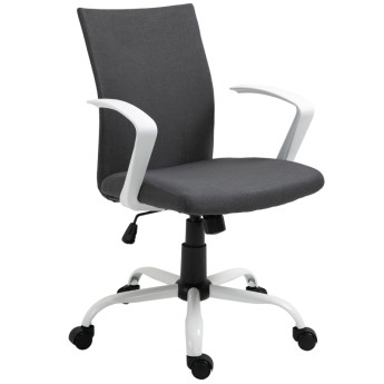 Chaise de bureau Perrivik ergonomique pivotante réglable gris foncé