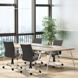 Chaise de bureau Perrivik ergonomique pivotante réglable gris foncé