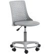 Chaise de bureau Enum pivotante dossier ajouré réglable gris