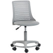 Chaise de bureau Enum pivotante dossier ajouré réglable gris