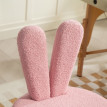 Chaise de Bureau Marena Oreilles de Lapin Teddy Rose