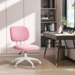 Chaise de Bureau Camio pivotante réglable velours rose