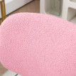 Chaise de Bureau Camio pivotante réglable velours rose