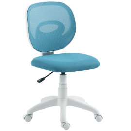 Ilian Chaise de bureau ergonomique dossier en C bleu