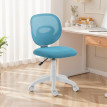 Ilian Chaise de bureau ergonomique dossier en C bleu