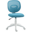 Ilian Chaise de bureau ergonomique dossier en C bleu