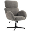 Fauteuil de bureau Amson ergonomique velours gris