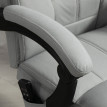 Enis fauteuil de bureau massage chauffage repose pieds gris