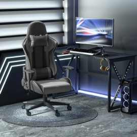 Chaise de Bureau Verane Ergonomique Gaming Pivotante Noir