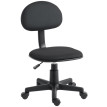 Fauteuil de bureau Zelvevik réglable pivotant sans accoudoirs noir