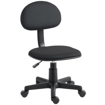 Fauteuil de bureau Zelvevik réglable pivotant sans accoudoirs noir