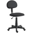 Fauteuil de bureau Zelvevik réglable pivotant sans accoudoirs noir