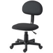 Fauteuil de bureau Zelvevik réglable pivotant sans accoudoirs noir