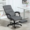 Chaise de bureau Kero ergonomique inclinable velours gris foncé