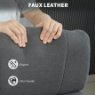 Chaise de bureau Kero ergonomique inclinable velours gris foncé