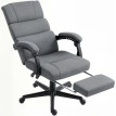 Chaise de bureau Kero ergonomique inclinable velours gris foncé