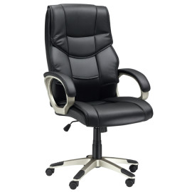 Chaise de bureau Enac pivotante ergonomique noire