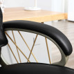 Chaise de bureau Enac pivotante ergonomique noire