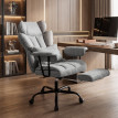 Camen fauteuil de bureau massant avec repose pieds gris