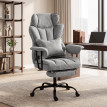 Camen fauteuil de bureau massant avec repose pieds gris