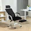 Calys chaise de bureau inclinable avec repose pieds support lombaire noir