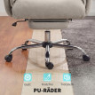 Fauteuil de bureau Corian inclinable réglable repose-pieds gris clair