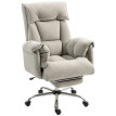Fauteuil de bureau Corian inclinable réglable repose-pieds gris clair