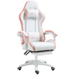 Chaise gaming Celac inclinable ergonomique blanc rose