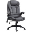 Chaise de bureau Zelorine massage chauffante ergonomique réglable gris foncé