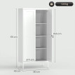 Armoire de Bureau Enereo Rangement Acier Sécurisée Blanche