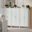 Armoire de Bureau Enereo Rangement Acier Sécurisée Blanche
