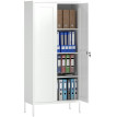 Armoire de Bureau Enereo Rangement Acier Sécurisée Blanche