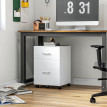 Belys Caisson bureau roulettes 2 tiroirs blanc