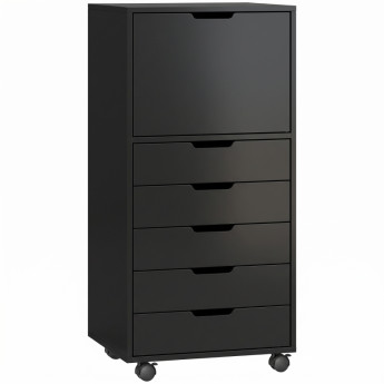 Caisson de bureau Verinena pour imprimante à roulettes noir