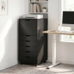 Caisson de bureau Verinena pour imprimante à roulettes noir