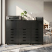 Caisson de bureau Verinena pour imprimante à roulettes noir